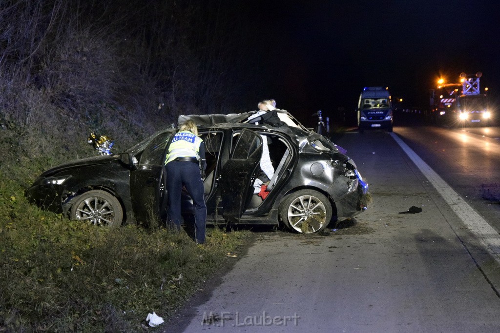 Schwerer VU A 4 Rich Olpe kurz vor AS Koeln Klettenberg P020.JPG - Miklos Laubert